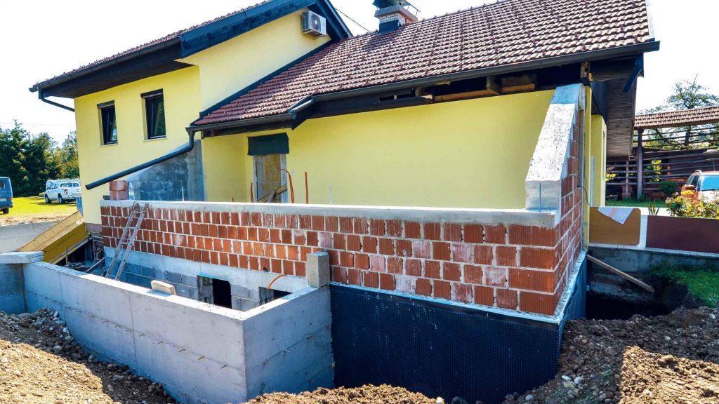 carport on downhill slope